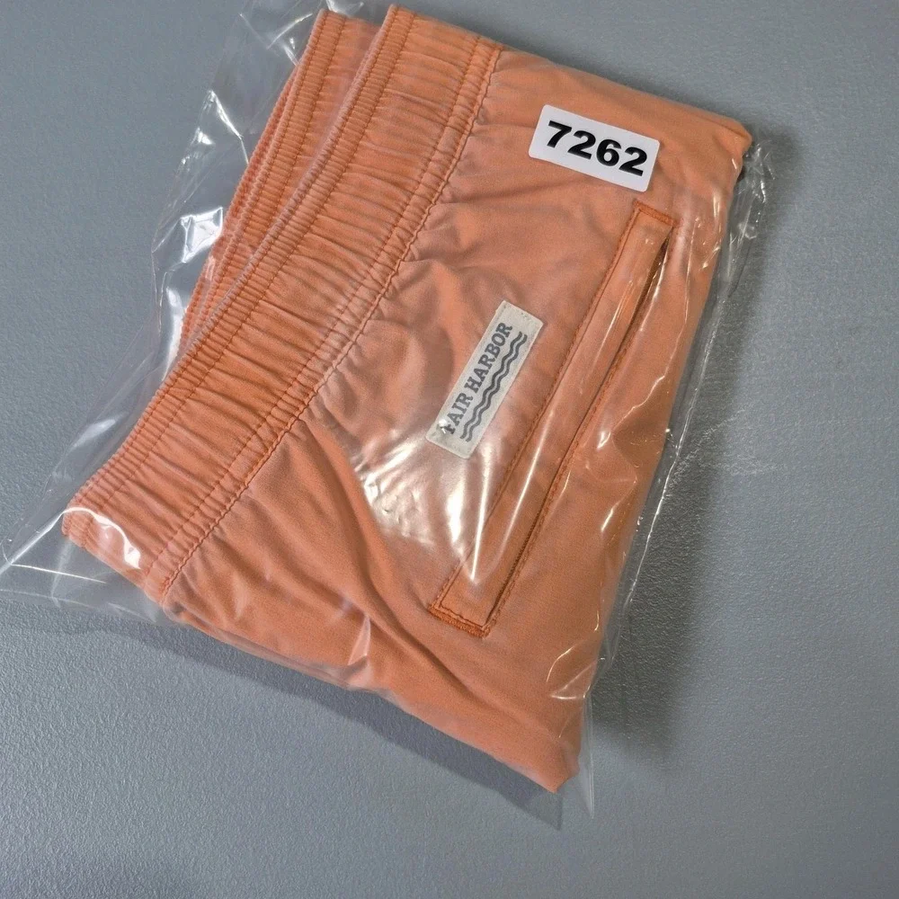 Fair Harbor Swim Trunks Mens Large Washed Orange Lined Shorts Travel Active 5